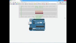 Arduino Knightrider Tutorial 1  Using For loops to make the code better [upl. by Chew]