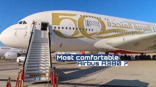 Emirates Airbus A380 Review  Cabin amp Airframe Presentation  Dubai AirShow [upl. by Elyod]