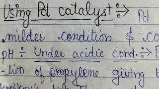 Carbonylation of Alkene using Pd catalyst Catalytic reactions MSc chemistry hpuexamshpuchemistry [upl. by Wahs]