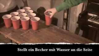 Wie spiele Ich Beer Pong  Deutsche Anleitung  Bier Pong [upl. by Arataj]