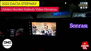 Dacia Stepway 2022 Usb den Hareket Halinde Video Oynatma  daciasanderostepway [upl. by Werner]