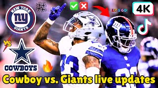 Cowboy vs Giants live updates score highlights from Week 4 Thursday Night Football game [upl. by Etnauq]