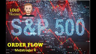 Operación en SampP 500 con Order Flow en Metatrader 4 para FTMO Challenge [upl. by Ruhtracam]