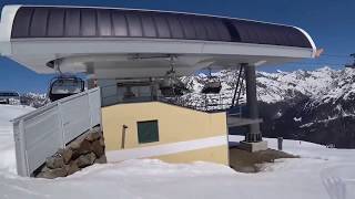 Heidebahn Einfahrt Bergstation und Piste 2 in Sölden [upl. by Spindell]