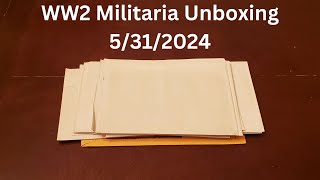 WW2 Militaria Unboxing 5312024 [upl. by Dyraj427]