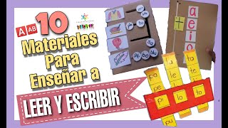 10 MATERIALES para Lectoescritura Enseñar a LEER y ESCRIBIR a un NIÑO  método para Leer y Escribir [upl. by Mcquade574]