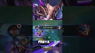 Best build for Freya 2024 mobilelegends mobilelegendfunny freyasubcribe Bomon1k [upl. by Lupe]