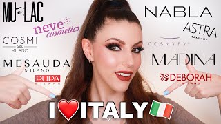 MI TRUCCO con SOLO prodotti ITALIANI 🇮🇹 [upl. by Verena255]