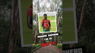 Romario Shepherd IPL auction 2025 romarioshepherd windiescricket rcb royalchallengerbanglore [upl. by Vera]