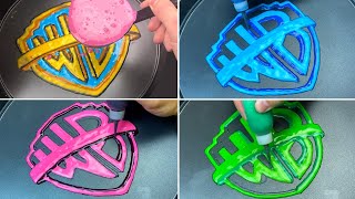 Warner Bros Logo Variant Effects Pancake Art [upl. by Neils]