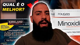 MINOXIDIL KIRKLAND x FOLIGAIN Qual é Melhor  BARBA PRETA [upl. by Atiluj396]