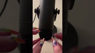 ASMR Long Nails Tapping on Microphone for Ultimate Tingles [upl. by Amsirp]