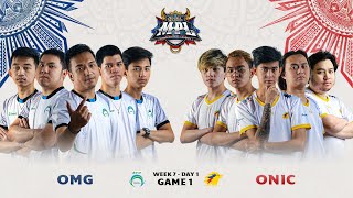 MPLPH S9 W7D1 ONIC VS OMG Game 1 [upl. by Ayotak]