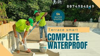 WATERPROOFING FOSROC BRUSH BOND RFX LEAK PROOF COATING TERRACE WATERPROOFING [upl. by Ahsikel]