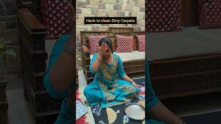 Hack to clean dirty carpets clean home carpetcleaning shortvideo [upl. by Queston710]