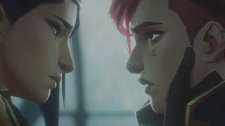 Vi and Caitlyn Kiss Each other Scene Arcane [upl. by Brittani]