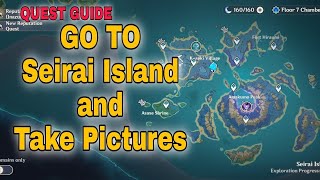 SERAI ISLAND AND TAKE PICTURES  QUEST GUIDE  Genshin Impact [upl. by Tennes374]