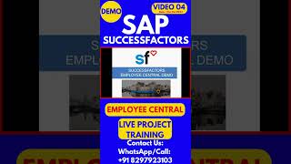 SAP SuccessFactors Employee Central Training Video 04 31st Oct 2024 sapsuccessfactorstraining [upl. by Lsiel797]