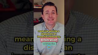 Arbitration  Meaning Pronunciation Synonyms and an Example Sentence English Word of the Day [upl. by Araiet]