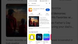 Best Screen Recorder App For Android with Internal Audio  Free Screen Recorder App shorts tech [upl. by Akihc]