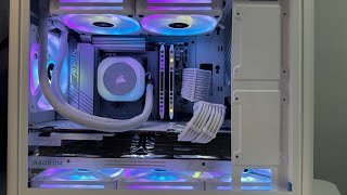 AMD All White mATX PC Build  Jonsbo D30  Ryzen 7 7800X3D  Radeon RX 7900XTX  Corsair iCue Link [upl. by Aset983]