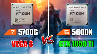 Обзор AMD Ryzen 5700G Сравнение Vega 8 vs GTX 1050 Ti и 5700G vs 5600X [upl. by Ivek838]