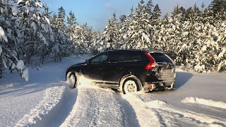 VOLVO XC60 D5 AWD snow test ❄️ [upl. by Oine]