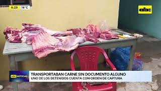 Transportaban importante cantidad de carne sin documentos [upl. by Alios]