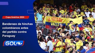 Banderazo por la Selección Colombia antes de partido contra Paraguay por Copa América 2024 [upl. by Ecadnarb]