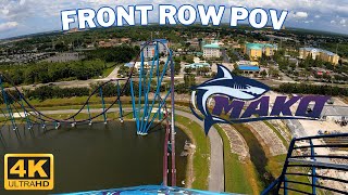 Mako Front Row 4K POV  SeaWorld Orlando  2023 [upl. by Fidelia]