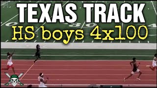 Texas HS Track Boys 4x100 meter finals [upl. by Corry508]