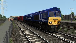 TS 2020 DB Maratime 66162 passes Southampton Central with 4M71 [upl. by Antonietta773]