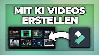 mit KI Videos erstellen und schneiden  Schnittprogramm für PC amp Handy  Filmora Tutorial [upl. by Lennahs567]