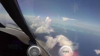 Short field landing in a PC12 at Staniel Cay Bahamas [upl. by Heng954]