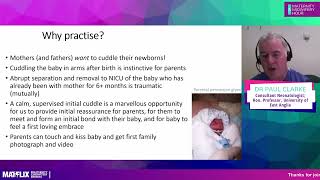 64 Professor Paul Clarke  Delivery room cuddles for preterm babies MidwiferyHour [upl. by Flan]