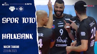 Maçın Tamamı  Spor Toto 🆚 Halkbank quotAXA Sigorta Efeler Ligiquot [upl. by Jandel]