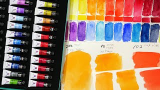 My Favorite Budget Watercolor is Now in Tubes Lets Swatch MeiliangPretty Excellent 36 Set [upl. by Newman404]