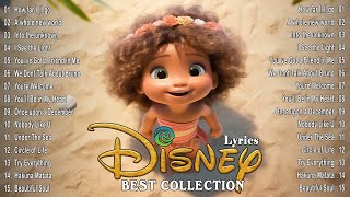 Walt Disney Songs Collection with Lyrics 2024 🛕 The Most Romantic Disney Songs  Disney Soundtracks [upl. by Ellard]