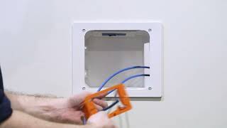 Installing a Leviton Recessed Entertainment Box [upl. by Theurich515]