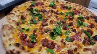 ooni koda 2 max 20 inch new York pizza baked at home [upl. by Germayne]