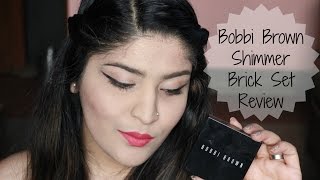 Bobbi Brown Shimmer Brick Set Review amp Demo  Comparison With Dupes 4 More Ways To Use It [upl. by Cheyne]