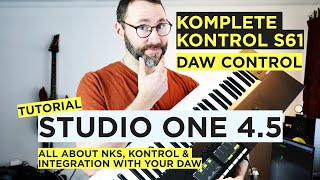 Komplete Kontrol S61 in Studio One 45  Setup DAW control [upl. by Torhert230]