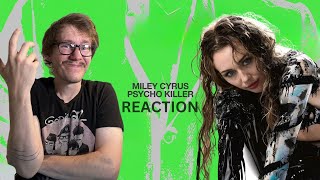 Miley Cyrus  Psycho Killer  Talking Heads Cover Reaction [upl. by Ym651]