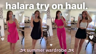 HUGE summer clothing try on haul 🌸🥥🌴 ft halara  pinterest inspired [upl. by Dnalyram695]