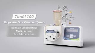 Ultimate simplicity Tanfil 100 Tangential Flow Filtration System [upl. by Ayama]