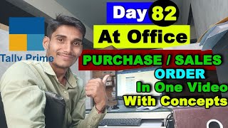 Purchase Sales Order Entry in Tally Prime [upl. by Aldon67]