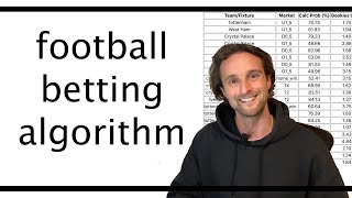 Football Betting Algorithm in Python Explained [upl. by Yalonda]