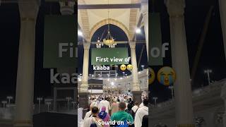 First view of Kaaba 🕋  best view 😍  Saudi Arabia  Travel Guide  Muslim travel kaaba makkah [upl. by Aiekal316]