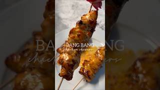 Bang bang chicken skewers for your girl if you want the bang bang cooking chicken [upl. by Gnivri]