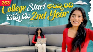 COLLEGE START Ayyindhi 😍2nd YEAR  USA  VAAS Family  Telugu Vlogs [upl. by Hasila376]